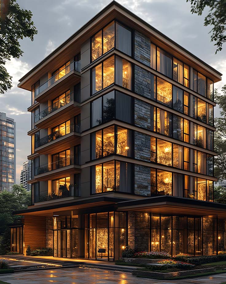 Contemporary Building Elevation Manufacturers in Delhi