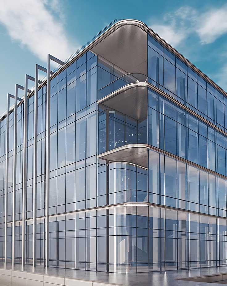 Transparent Building Glass Facades Manufacturers in Delhi