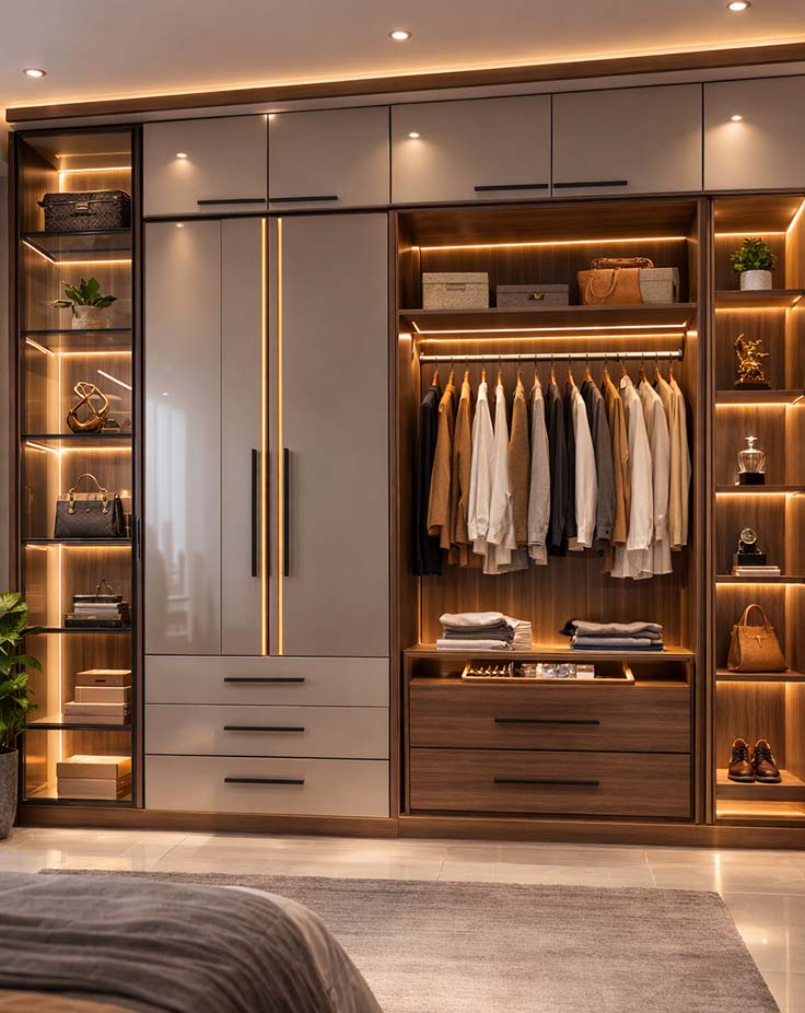Customized Modular Wardrobe Manufacturers in Delhi