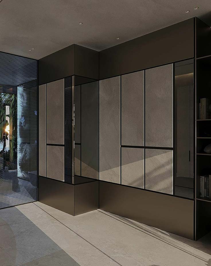 Acrylic high gloss Modular Wardrobe Manufacturers in Delhi