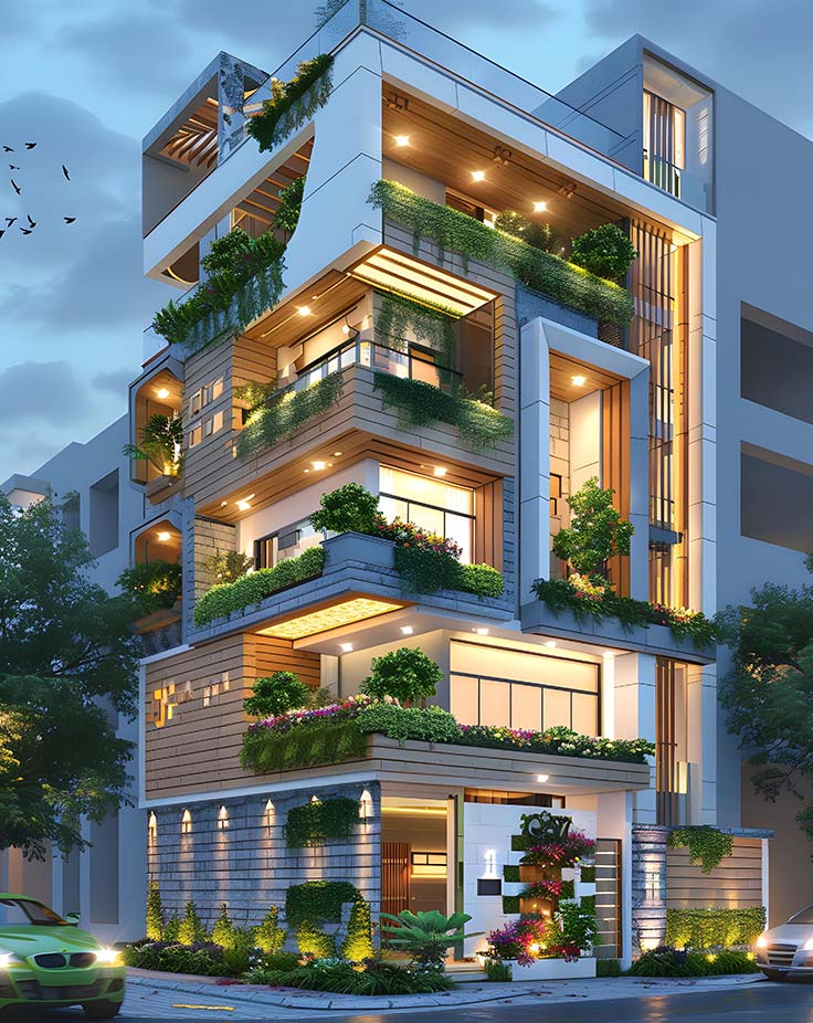 Custom Building Elevation Design Manufacturers in Delhi